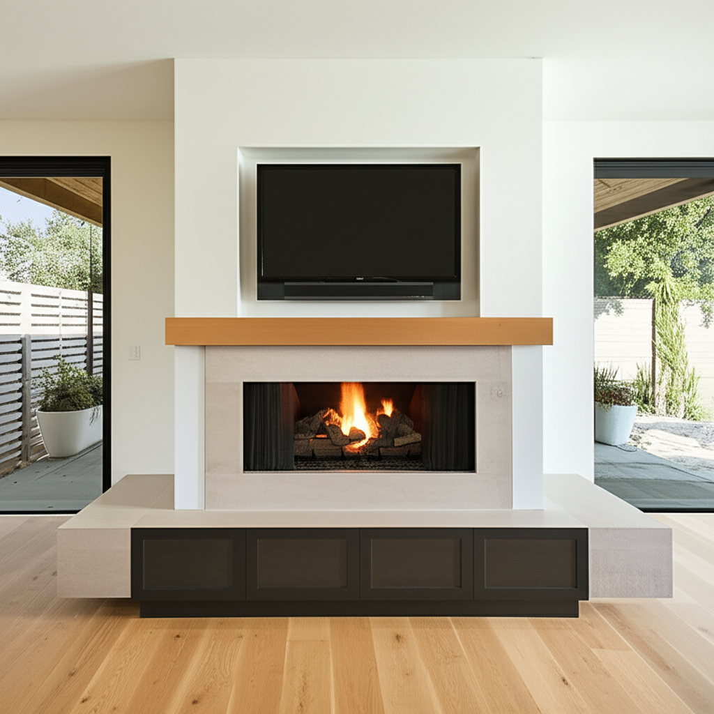 Fireplace installation