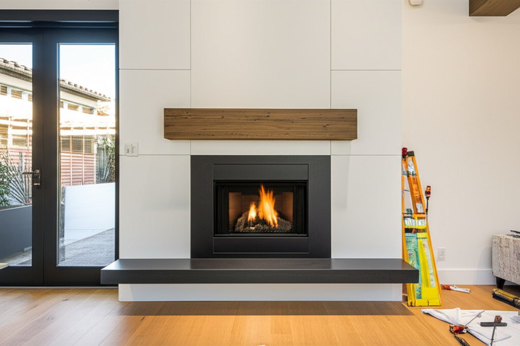 Fireplace installation