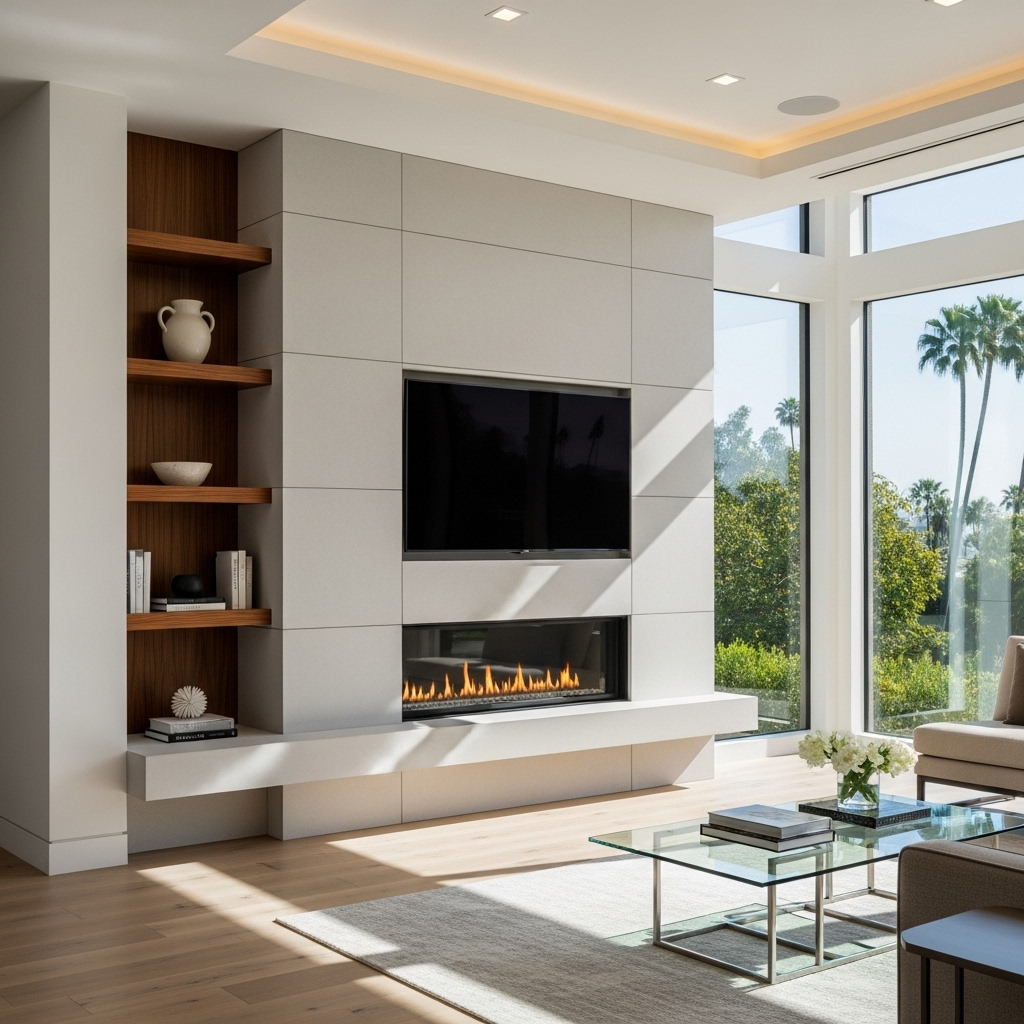 Fireplace installation