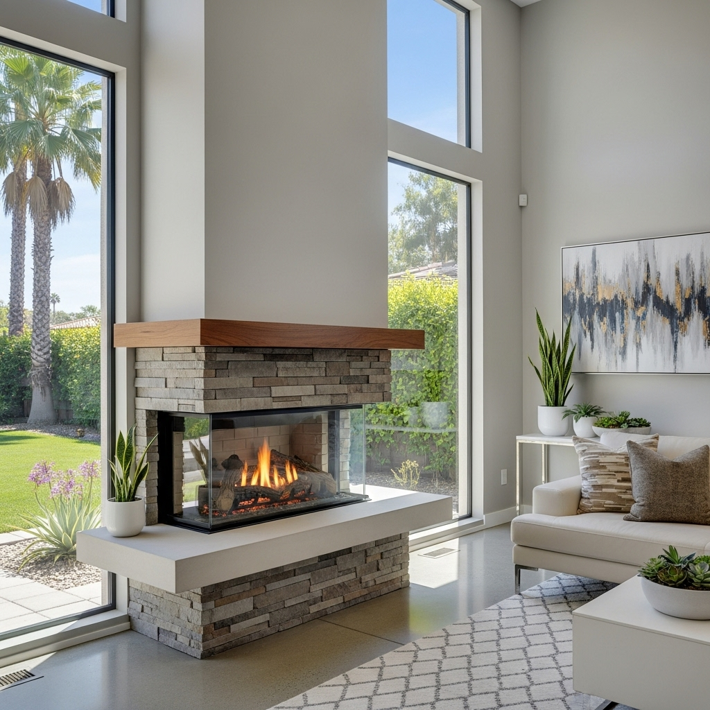 Fireplace installation